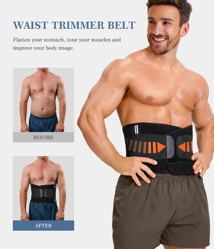 Vista 5 de TAILONG Faja reductora de cintura de neopreno cinturón abdominal para hombres, entrenador de cintura para mujeres, corsé adelgazante, moldeador
