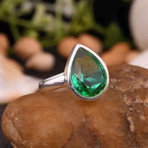 Vista 37 de PANOPLY Bio Pink Doublet Quartz Solid 925 Sterling Silver Ring for Women