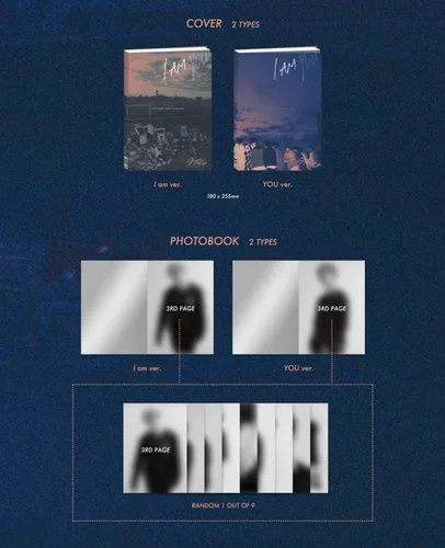 Vista 2 de K-POP STRAY KIDS 3rd Mini Album I am YOU I am Ver CDPhotobook3p QR Photocard1p Store Gift Photocard
