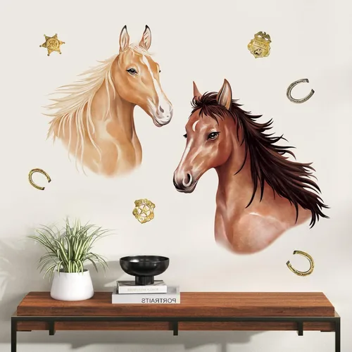 Vista 3 de Decalmile - Calcomanías de pared para pared, diseño de animales de granja