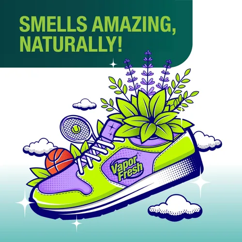 Vista 5 de Vapor Fresh Spray desodorante para zapatos, 4 onzas (lavanda de eucalipto) – Para botas, tenis, tacos, sandalias y más – Potente eliminador