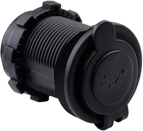Vista 2 de 5V 3.1A impermeable motocicleta dual USB cargador de coche LED luz de carga zócalo divisor adaptador de salida con cable tornillo conjunto
