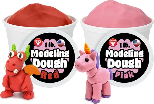 Vista 12 de Hygloss Masa de Modelado para Jugar para Niños – Masa Sensorial Segura y No Tóxica para Artes y Manualidades – Tubo de 1 lb – Arcilla de Jugar