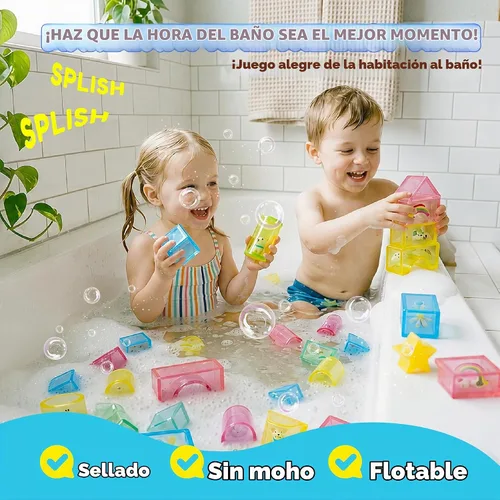 Vista 6 de 33 bloques de construcción sensoriales suaves para niños pequeños, bloque