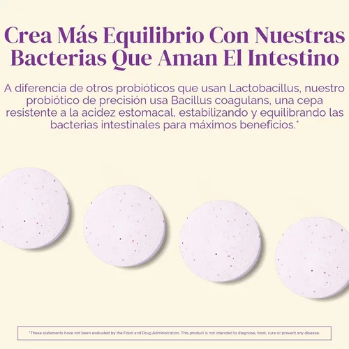 Vista 5 de BariMelts Probióticos, 5 mil millones de UFC, 60 tabletas de disolución rápida (suministro de 2 meses) - Probióticos sin azúcar para mujeres, apoyan