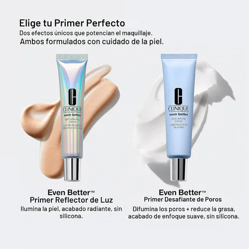 Vista 6 de Clinique Even Better Light Reflecting Face Primer With Vitamin C + Hyaluronic Acid For All Skin Types Hydrating, Lightweight + Illuminating Finish