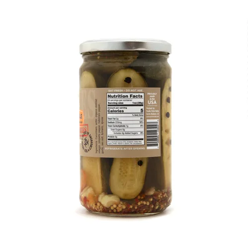 Vista 10 de Pandemic Pickles - Mitades de pepinillos picantes de alcaravea con habanero, jalapeño, ajo, pepinillos calientes gourmet para sándwiches
