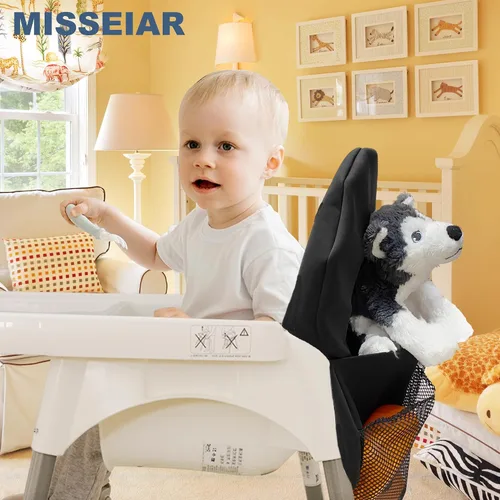 Vista 6 de Bolsa de bolsillo práctica para silla alta compatible con trona IKEA Antilop Para accesorios de silla alta Ikea, material lavable e impermeable