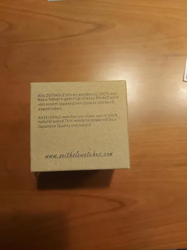 Vista 10 de Zeitholz Relojes de madera para hombre, reloj de madera, regalos, reloj analógico, nueva colección Klitten 1.654 in con movimiento de cuarzo japonés.