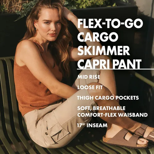 Vista 6 de Lee Pantalón capri Flex-to-go de tiro medio de 17 pulgadas para mujer