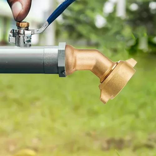 Vista 6 de Voltorb Codo de manguera de jardín, conector de manguera de jardín de 135 grados, accesorios de latón macizo con junta tórica para entrada de agua