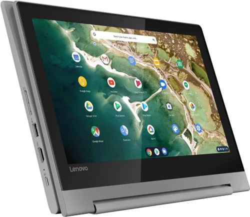 Vista 5 de Lenovo Chromebook Flex 3 2022, pantalla táctil HD 2 en 1 de 11.6 pulgadas para portátiles de negocios y estudiantes, CPU MediaTek MT8173C, 4 GB