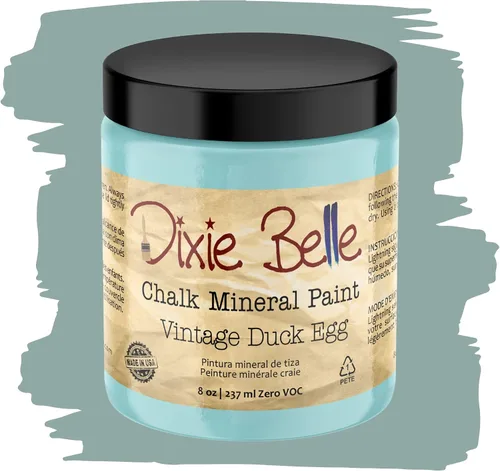 Vista 411 de Pintura para muebles con acabado de tiza Dixie Belle Paint Company - Amatista (4oz) - Pintura mineral de tiza chic púrpura profundo mate