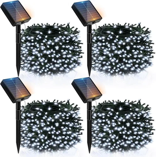 Vista 8 de btfarm Paquete de 2 luces solares de Navidad para exteriores, total de 78 pies, 240 luces LED solares en cadena para exteriores, impermeables, 8