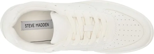 Vista 5 de Steve Madden Rocket Lace Up Boyfriend Chunky Platform Sneakers White