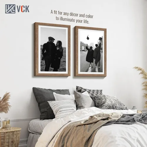 Vista 161 de VCK Marcos para póster de madera maciza de 22.375 x 34 pulgadas, marco de fotos A1 negro con montaje en pared, paquete de 3