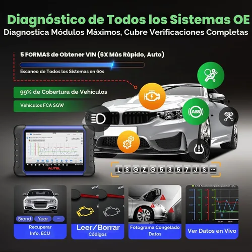 Vista 7 de Autel Scanner MaxiIM IM508S PRO, 2026 OBD2 Scan Tool Up of IM508 IM508S