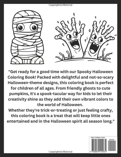 Vista 2 de Spooky Halloween Coloring Book Colorful Adventures for Kids