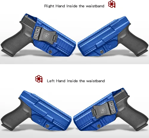 Vista 2 de Amberide IWB Kydex Holster for Glock 17/22 / 31/34 Gen 1-5, Concealed Carry, MOS and Non-MOS Options Available, Adjustable Cant, Posi-Click
