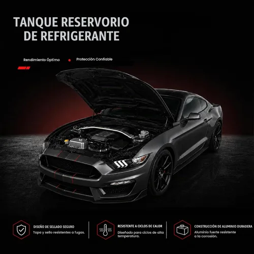 Vista 7 de Tanque de expansión de depósito de refrigerante de aluminio fundido