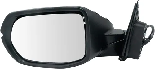 Vista 63 de TRQ Espejo plegable con calefacción eléctrica del lado del conductor con indicador de punto ciego pintura a juego negro liso compatible con Kia