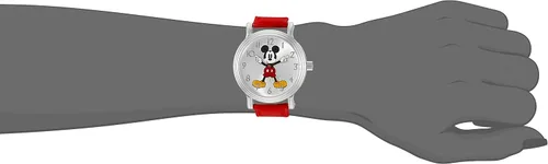 Vista 2 de Disney Mickey Mouse - Reloj analógico de cuarzo para adultos diseño de manos articuladas Rojo