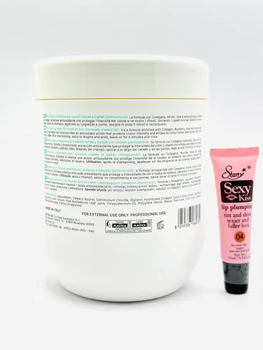 Vista 2 de Maxima - Mascarilla para el cabello, 33.8 fl oz, 33.8 onzas líquidas, brillo de labios estrellados gratuitos, 0.3 fl oz