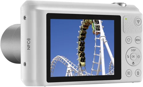 Vista 7 de Samsung WB35F Cámara digital inteligente WiFi y NFC de 16.2MP con zoom óptico de 12x y pantalla LCD de 2.7" (Blanco)