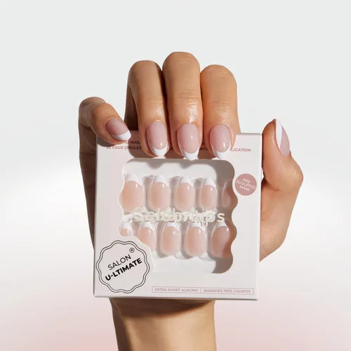 Vista 12 de Celebritips Uñas postizas a presión - Salon U-ltimate™ Bailarina, Uñas de almendra extra cortas, reutilizables 16 tamaños - Kit de 32 uñas