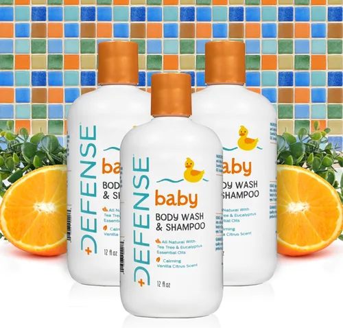 Vista 3 de Defense Soap Champú para bebés y gel de baño de 12 onzas líquidas
