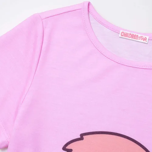 Vista 3 de CHILDRENSTAR Conjuntos de pijama para niñas y niños, pijamas de verano de algodón de manga corta