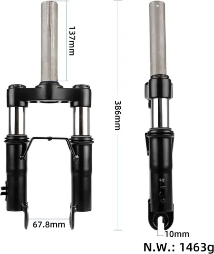 Vista 5 de Front Suspension for XIAOMI M365 1S Pro Pro2 Fork Suspension Electric Scooters Shock Absorption Set Front Suspension Accessories Kit with Reflective