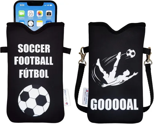 Vista 10 de Tainada Funda Estuche Bolsa de Neopreno para Teléfono para Hombres y Mujeres con Correa Cruzada/Cordón para el Cuello para iPhone 17/16/15 Pro Max