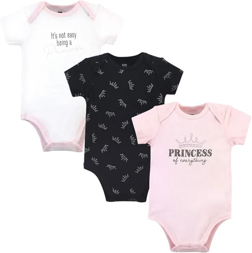 Vista 217 de Hudson Baby baby-girls Cotton Bodysuits 3-pack