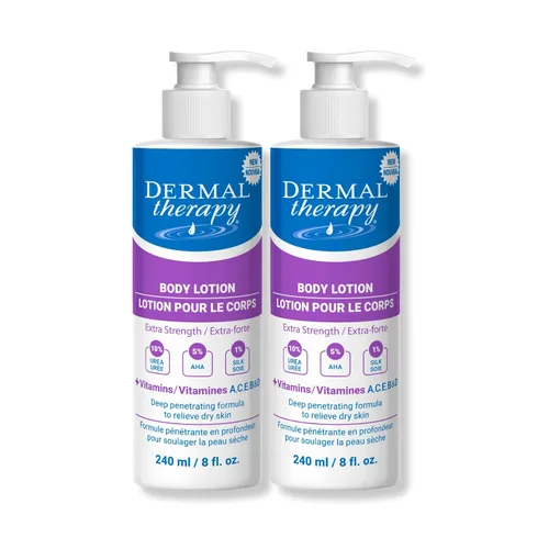Vista 10 de Dermal Therapy Extra Strength 5% AHA 10% Urea Loción corporal - Curación para piel extremadamente seca y agrietada - Sin fragancia - Piel sensible