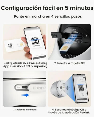 Vista 8 de REOLINK Cámaras de seguridad solares 4K al aire libre, cámara celular 4G