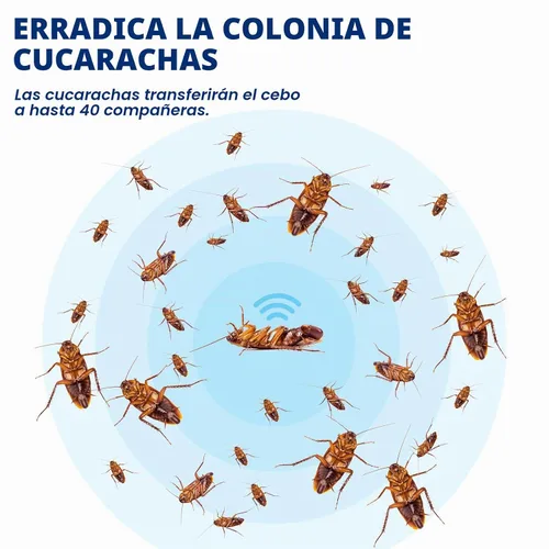 Vista 2 de Cebo de gel para cucarachas, control de insectos para interiores, listo para usar, mata cucarachas - 4 tubos x 30 gms