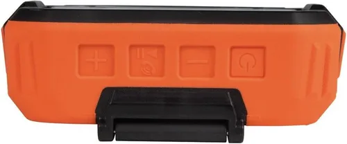 Vista 10 de KLEIN TOOLS AEPJS2 - Altavoz Bluetooth con tira magnética y gancho, recargable, inalámbrico y compatible con Aux, manos libres, tiempo