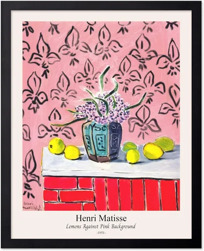 Vista 22 de Monem Art - Póster vintage de Henri Matisse – Gato retro con estampado de pez rojo – Arte de fauvismo – Arte animal – Pintura clásica – Arte fino