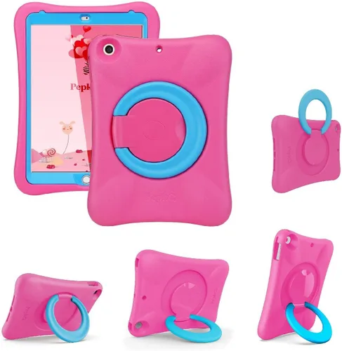 Vista 8 de Pepkoo Funda para niños para iPad, cubierta a prueba de golpes para iPad de 9.7” de 6ª/5ª generación (2018/2017) / iPad Air 2 / iPad Air, protectora