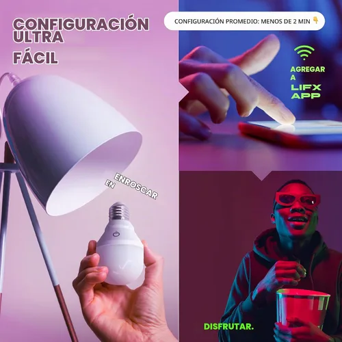 Vista 8 de LIFX Color, E26 Rosca Edison
