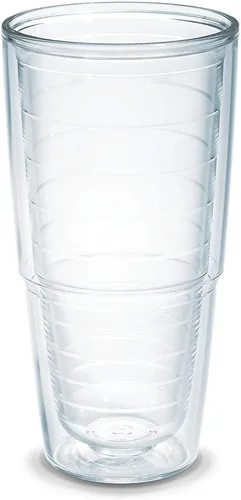 Vista 35 de Tervis Vaso aislado de mesa transparente y colorido fabricado en Estados Unidos con doble pared, taza de viaje que mantiene las bebidas frías
