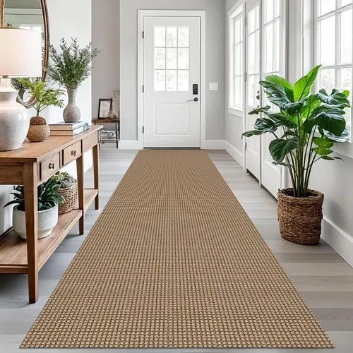 Vista 166 de EARTHALL Alfombra tejida de 2 x 3 pies, lavable para entrada, alfombra trenzada antideslizante, alfombra para puerta interior y exterior, alfombra