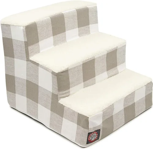 Vista 69 de Majestic Pet - Escaleras portátiles para mascotas suave escalón de espuma de sherpa escalones para perros y gatos rampa para cachorros