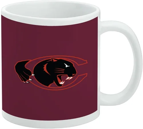 Vista 53 de Taza de cerámica con el logotipo principal de la Universidad Rider, taza de regalo novedosa para café, té y bebidas calientes, 11oz, blanca