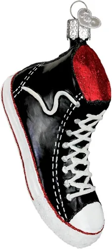 Vista 9 de Old World Christmas Zapatos de baile con punta de ballet, adorno soplado de vidrio para árbol de Navidad, decoración navideña artesanal, colección