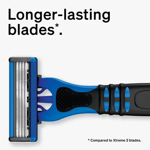 Vista 3 de Schick Xtreme 4 Outlast Razor - Maquinillas de afeitar desechables para hombres, 3