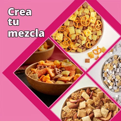 Vista 7 de Cereal Chex de Fresa y Vainilla, cereales para el desayuno sin gluten, hechos con grano integral, 12.4 onzas