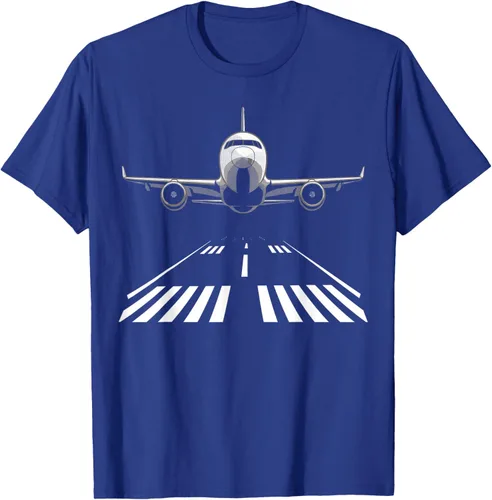 Vista 23 de Airplane Take Off Runway Pilot Jet T-Shirt Negro