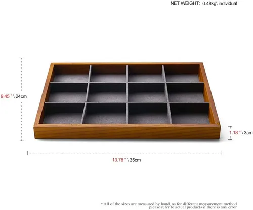 Vista 9 de Oirlv Bandeja de joyería de madera P048P049P050P051P052P053P054, Madera